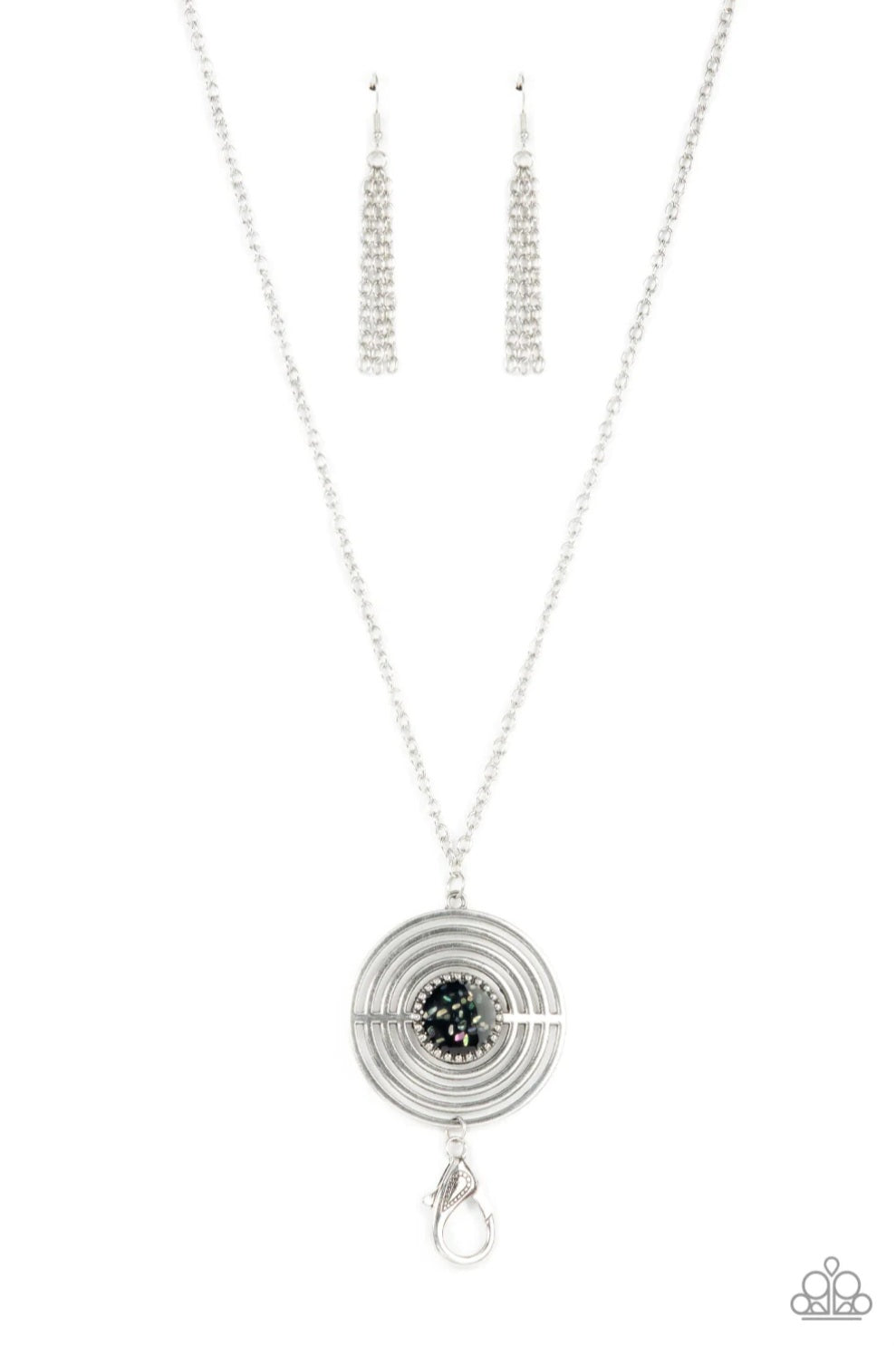 Paparazzi Targeted Tranquility- Black Lanyard